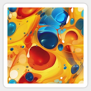 Abstract oil and water mix background Sticker